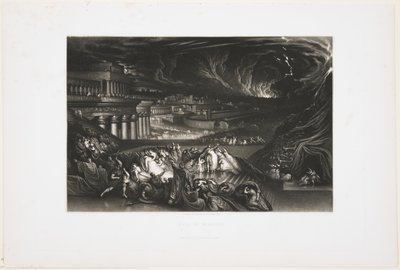 Der Fall von Ninive, 1826 von John Martin